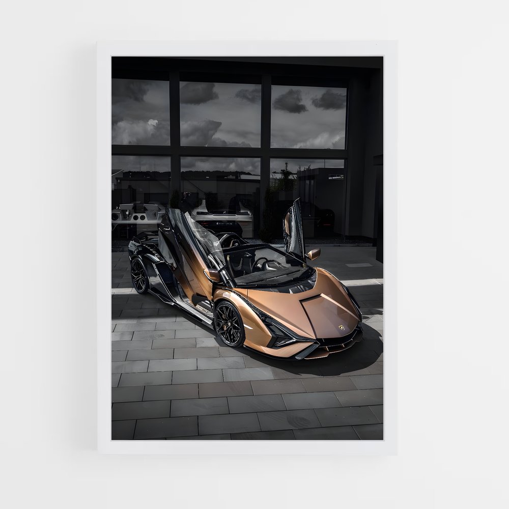 Poster Supercar Slinger – affiche Lamborghini (vue 3)